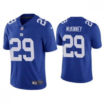 Men's New York Giants #29 Xavier McKinney Blue Vapor Untouchable Limited Stitched Jersey Men's New York Giants #29 Xavier McKinney Blue Vapor Untouchable Limited Stitched Jersey