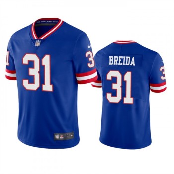 Men's New York Giants #31 Matt Breida Royal Classic Vapor Limited Stitched Jersey Men's New York Giants #31 Matt Breida Royal Classic Vapor Limited Stitched Jersey