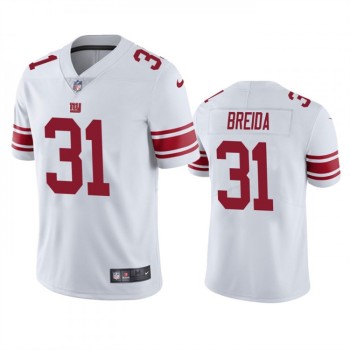 Men's New York Giants #31 Matt Breida White Vapor Untouchable Limited Stitched Jersey Men's New York Giants #31 Matt Breida White Vapor Untouchable Limited Stitched Jersey