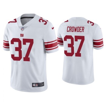 Men's New York Giants #37 Tae Crowder White Vapor Untouchable Limited Stitched Jersey Men's New York Giants #37 Tae Crowder White Vapor Untouchable Limited Stitched Jersey