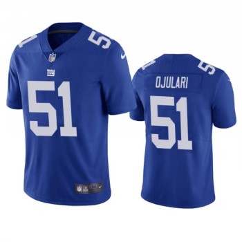 Men's New York Giants #51 Azeez Ojulari Blue Vapor Untouchable Limited Stitched Jersey Men's New York Giants #51 Azeez Ojulari Blue Vapor Untouchable Limited Stitched Jersey