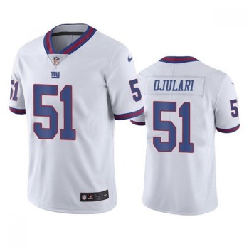Men's New York Giants #51 Azeez Ojulari White Color Rush Limited Stitched Jersey Men's New York Giants #51 Azeez Ojulari White Color Rush Limited Stitched Jersey