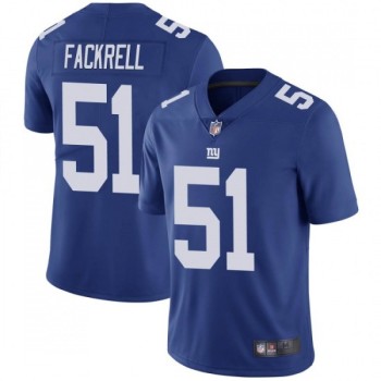 Men's New York Giants #51 Kyler Fackrell Blue Vapor Untouchable Limited Stitched Jersey Men's New York Giants #51 Kyler Fackrell Blue Vapor Untouchable Limited Stitched Jersey