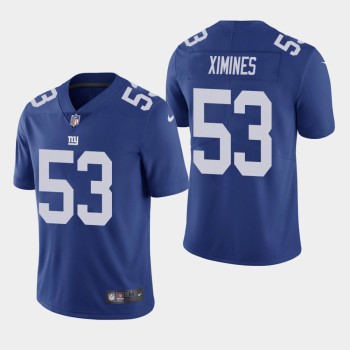 Men's New York Giants #53 Oshane Ximines Blue Vapor Untouchable Limited Stitched NFL Jersey Men's New York Giants #53 Oshane Ximines Blue Vapor Untouchable Limited Stitched NFL Jersey