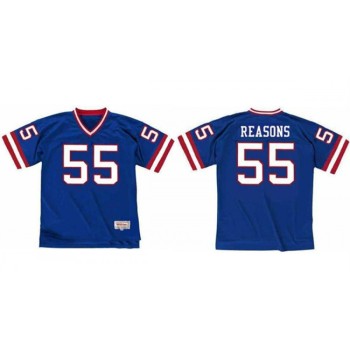 Men's New York Giants #55 Gary Reasons Blue Stitched Jersey Men's New York Giants #55 Gary Reasons Blue Stitched Jersey