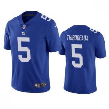 Men's New York Giants #5 Kayvon Thibodeaux Blue Vapor Untouchable Limited Stitched Jersey Men's New York Giants #5 Kayvon Thibodeaux Blue Vapor Untouchable Limited Stitched Jersey
