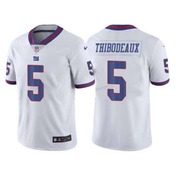 Men's New York Giants #5 Kayvon Thibodeaux White Vapor Untouchable Limited Stitched Jersey Men's New York Giants #5 Kayvon Thibodeaux White Vapor Untouchable Limited Stitched Jersey