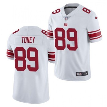 Men's New York Giants #89 Kadarius Toney White Vapor Untouchable Limited Stitched NFL Jersey Men's New York Giants #89 Kadarius Toney White Vapor Untouchable Limited Stitched NFL Jersey