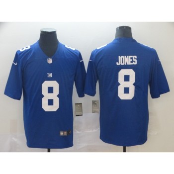 Men's New York Giants #8 Daniel Jones Blue Vapor Untouchable Limited Stitched NFL Jersey Men's New York Giants #8 Daniel Jones Blue Vapor Untouchable Limited Stitched NFL Jersey