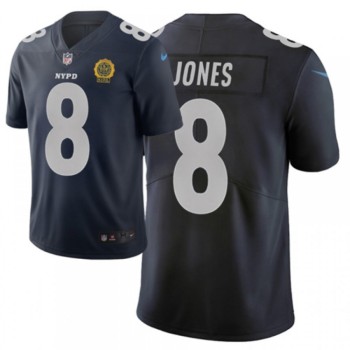 Men's New York Giants #8 Daniel Jones Navy 2019 City Edition Limited Stitched NFL Jersey Men's New York Giants #8 Daniel Jones Navy 2019 City Edition Limited Stitched NFL Jersey