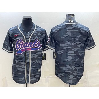 Men's New York Giants Blank Grey Camo With Patch Cool Base Stitched Baseball Jersey Men's New York Giants Blank Grey Camo With Patch Cool Base Stitched Baseball Jersey