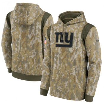Men's New York Giants Camo 2021 Salute To Service Therma Performance Pullover Hoodie Men's New York Giants Camo 2021 Salute To Service Therma Performance Pullover Hoodie