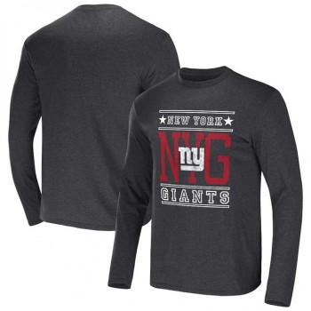 Men's New York Giants Heathered Charcoal x Darius Rucker Collection Long Sleeve T-Shirt Men's New York Giants Heathered Charcoal x Darius Rucker Collection Long Sleeve T-Shirt
