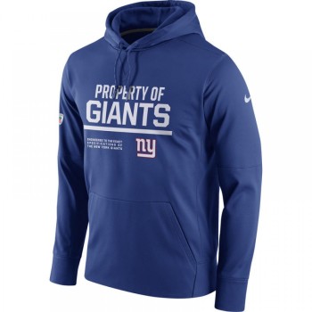 Men's New York Giants Royal Circuit Property Of Performance Pullover Hoodie Men's New York Giants Royal Circuit Property Of Performance Pullover Hoodie