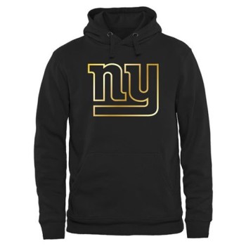 Men's New York Giants Pro Line Black Gold Collection Pullover Hoodie Men's New York Giants Pro Line Black Gold Collection Pullover Hoodie