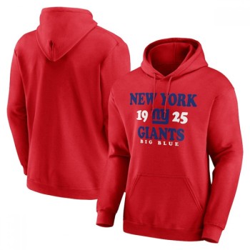 Men's New York Giants Red Fierce Competitor Pullover Hoodie Men's New York Giants Red Fierce Competitor Pullover Hoodie