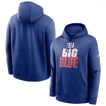 Men's New York Giants Royal Fan Gear Local Club Pullover Hoodie Men's New York Giants Royal Fan Gear Local Club Pullover Hoodie