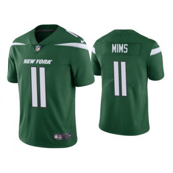 Men's New York Jets #11 Denzel Mims Green Vapor Untouchable Limited Stitched Jersey Men's New York Jets #11 Denzel Mims Green Vapor Untouchable Limited Stitched Jersey