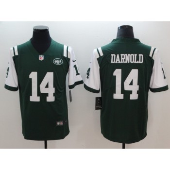 Men's New York Jets #14 Sam Darnold Green 2018 NFL Draft Vapor Untouchable Limited Stitched Jersey