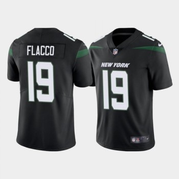 Men's New York Jets #19 Joe Flacco Black Vapor Untouchable Limited Stitched Jersey Men's New York Jets #19 Joe Flacco Black Vapor Untouchable Limited Stitched Jersey