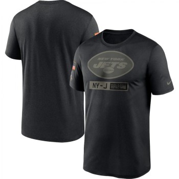Men's New York Jets 2020 Black Salute To Service Performance T-Shirt Men's New York Jets 2020 Black Salute To Service Performance T-Shirt