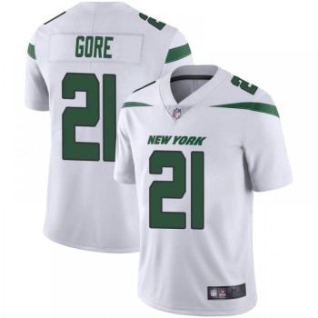Men's New York Jets #21 Frank Gore White Vapor Untouchable Limited Stitched Jersey Men's New York Jets #21 Frank Gore White Vapor Untouchable Limited Stitched Jersey