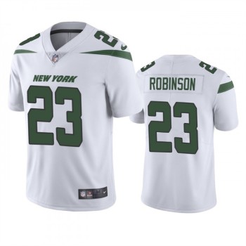 Men's New York Jets #23 James Robinson White Vapor Untouchable Limited Stitched Jersey Men's New York Jets #23 James Robinson White Vapor Untouchable Limited Stitched Jersey