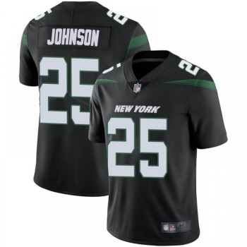 Men's New York Jets #25 Ty Johnson Black Vapor Untouchable Limited Stitched Jersey Men's New York Jets #25 Ty Johnson Black Vapor Untouchable Limited Stitched Jersey