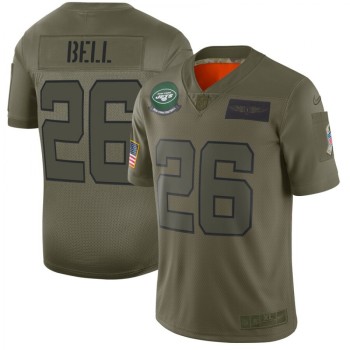 Men's New York Jets #26 Le'Veon Bell 2019 Camo Salute To Service Limited Stitched NFL Jersey Men's New York Jets #26 Le'Veon Bell 2019 Camo Salute To Service Limited Stitched NFL Jersey