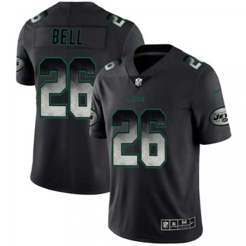 Men's New York Jets #26 Le'Veon Bell Black 2019 Smoke Fashion Limited Stitched NFL Jersey Men's New York Jets #26 Le'Veon Bell Black 2019 Smoke Fashion Limited Stitched NFL Jersey