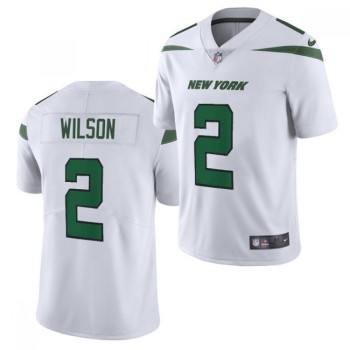 Men's New York Jets #2 Zach Wilson 2021 NFL Draft White Vapor Untouchable Limited Stitched Jersey Men's New York Jets #2 Zach Wilson 2021 NFL Draft White Vapor Untouchable Limited Stitched Jersey