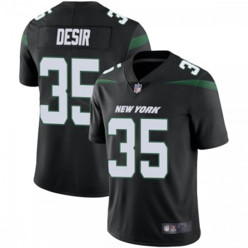 Men's New York Jets #35 Pierre Desir Black Vapor Untouchable Limited Stitched Jersey Men's New York Jets #35 Pierre Desir Black Vapor Untouchable Limited Stitched Jersey