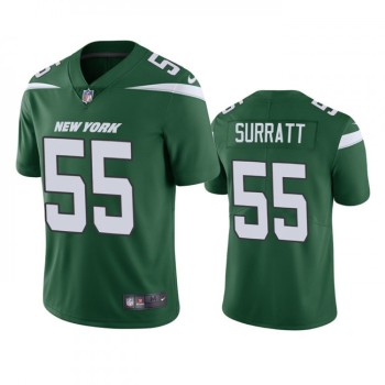 Men's New York Jets #55 Chazz Surratt Green Vapor Untouchable Limited Stitched Jersey Men's New York Jets #55 Chazz Surratt Green Vapor Untouchable Limited Stitched Jersey