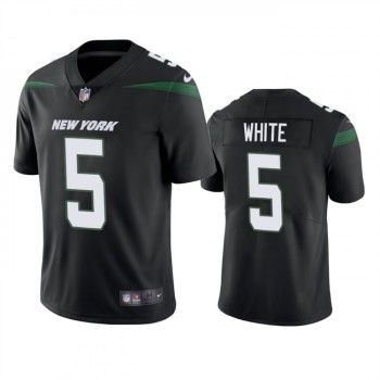 Men's New York Jets #5 Mike White Black Vapor Untouchable Limited Stitched Jersey Men's New York Jets #5 Mike White Black Vapor Untouchable Limited Stitched Jersey