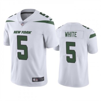 Men's New York Jets #5 Mike White White Vapor Untouchable Limited Stitched Jersey Men's New York Jets #5 Mike White White Vapor Untouchable Limited Stitched Jersey