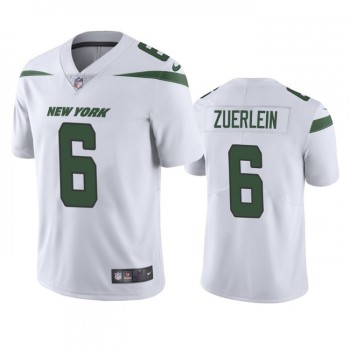 Men's New York Jets #6 Greg Zuerlein White Vapor Untouchable Limited Stitched Jersey Men's New York Jets #6 Greg Zuerlein White Vapor Untouchable Limited Stitched Jersey