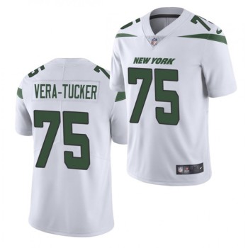 Men's New York Jets #75 Alijah Vera-Tucker 2021 NFL Draft White Vapor Untouchable Limited Stitched Jersey Men's New York Jets #75 Alijah Vera-Tucker 2021 NFL Draft White Vapor Untouchable Limited Stitched Jersey