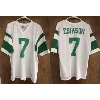 Men's New York Jets #7 Boomer Esiason White Stitched Jersey Men's New York Jets #7 Boomer Esiason White Stitched Jersey