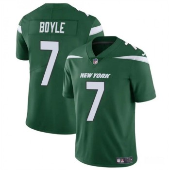 Men's New York Jets #7 Tim Boyle Green Vapor Untouchable Limited Stitched Jersey Men's New York Jets #7 Tim Boyle Green Vapor Untouchable Limited Stitched Jersey