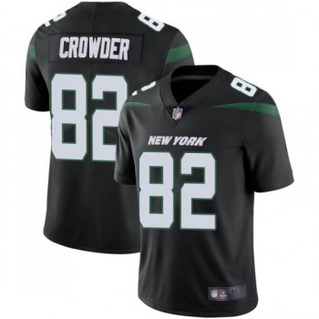 Men's New York Jets #82 Jamison Crowder Black Vapor Untouchable Limited Stitched Jersey Men's New York Jets #82 Jamison Crowder Black Vapor Untouchable Limited Stitched Jersey