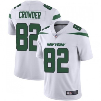 Men's New York Jets #82 Jamison Crowder White Vapor Untouchable Limited Stitched Jersey Men's New York Jets #82 Jamison Crowder White Vapor Untouchable Limited Stitched Jersey