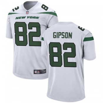 Men's New York Jets #82 Xavier Gipson White Stitched Jersey Men's New York Jets #82 Xavier Gipson White Stitched Jersey