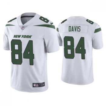 Men's New York Jets #84 Corey Davis 2021 White Vapor Untouchable Limited Stitched Jersey Men's New York Jets #84 Corey Davis 2021 White Vapor Untouchable Limited Stitched Jersey