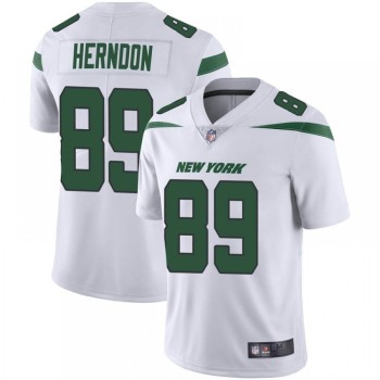 Men's New York Jets #89 Chris Herndon White Vapor Untouchable Limited Stitched Jersey Men's New York Jets #89 Chris Herndon White Vapor Untouchable Limited Stitched Jersey