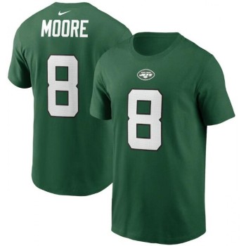 Men's New York Jets #8 Elijah Moore 2021 Green NFL Draft First Round Pick Player Name & Number T-Shirt Men's New York Jets #8 Elijah Moore 2021 Green NFL Draft First Round Pick Player Name & Number T-Shirt