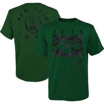 Men's New York Jets Green Preschool Liquid Camo Logo T-Shirt Men's New York Jets Green Preschool Liquid Camo Logo T-Shirt