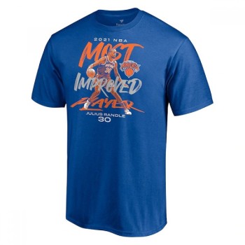 Men's New York Knicks 2021 Blue T-Shirt Men's New York Knicks 2021 Blue T-Shirt
