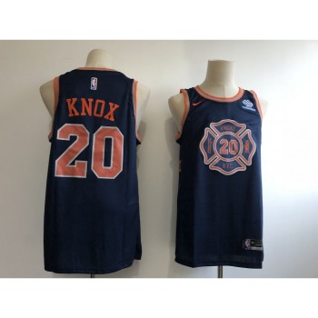 Men's New York Knicks #20 Kevin Knox Navy 2018 Draft City Edition Swingman Stitched NBA Jersey Men's New York Knicks #20 Kevin Knox Navy 2018 Draft City Edition Swingman Stitched NBA Jersey