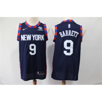 Men's New York Knicks #9 RJ Barrett Navy Stitched NBA Jersey Men's New York Knicks #9 RJ Barrett Navy Stitched NBA Jersey