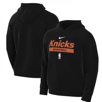 Men's New York Knicks Black Spotlight Fleece Overhead Hoodie Men's New York Knicks Black Spotlight Fleece Overhead Hoodie